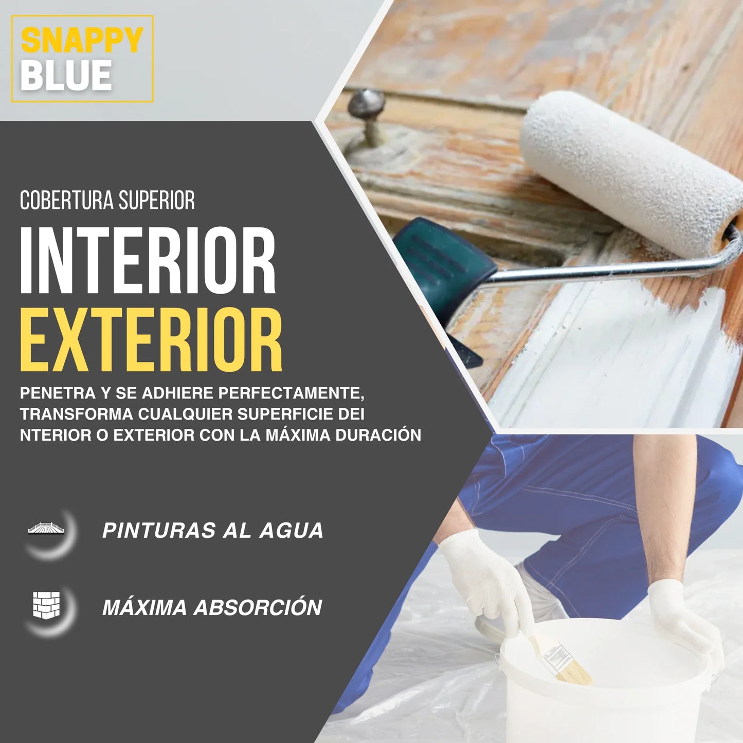 HIDROESMALTE AL AGUA SATINADO | Snappyblue®