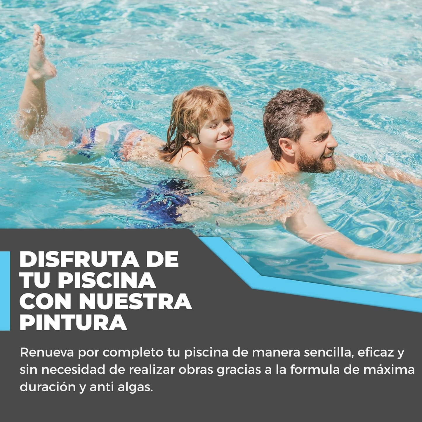 Pintura para Piscinas y Bordes | Protección y Renovación de Piscinas Anti Algas | Snappyblue®