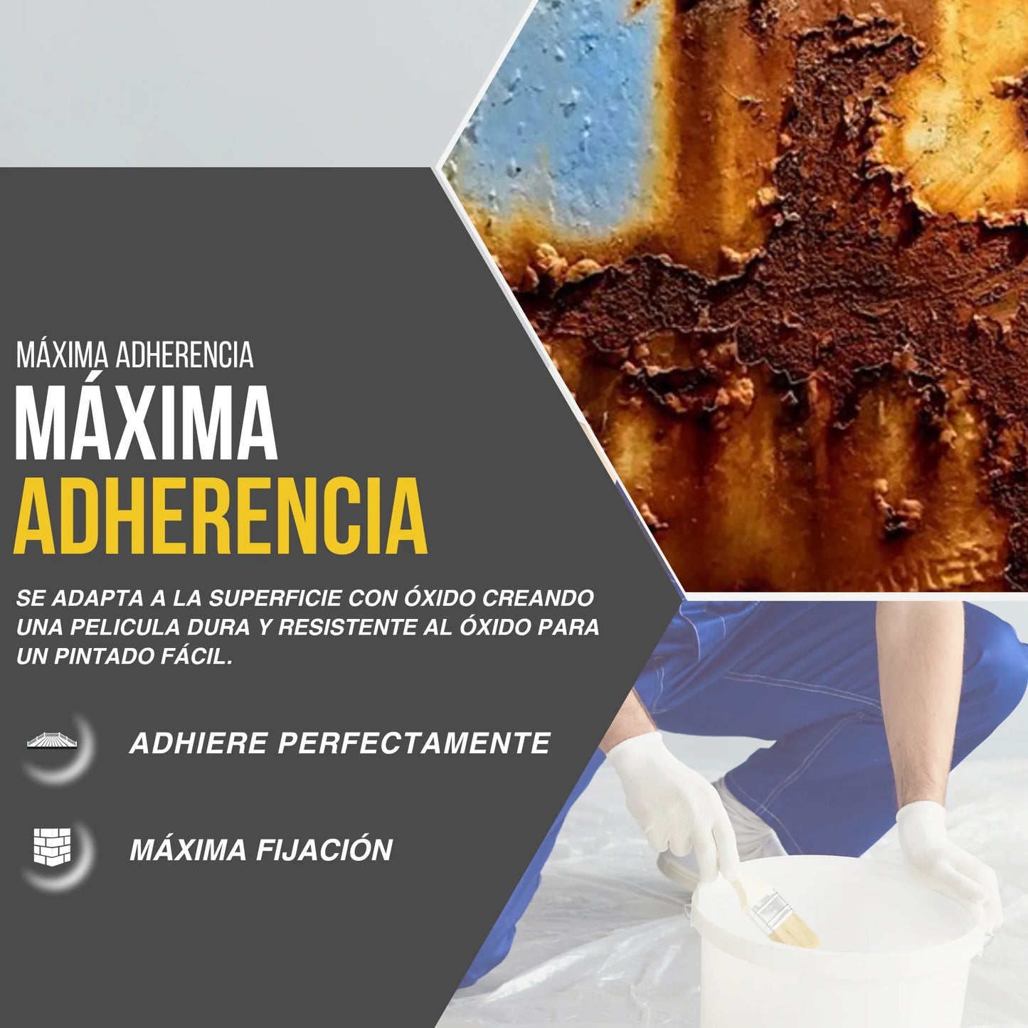 IMPRIMACIÓN PARA HIERRO Y FIJADOR DE ÓXIDO 750ml | Snappyblue®