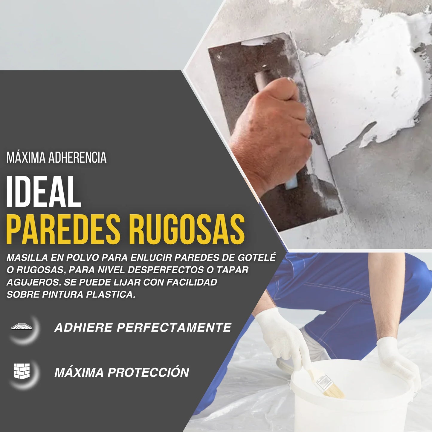 MASILLA EN PASTA - AL USO ULTRA RESISTENTE CON FIBRA