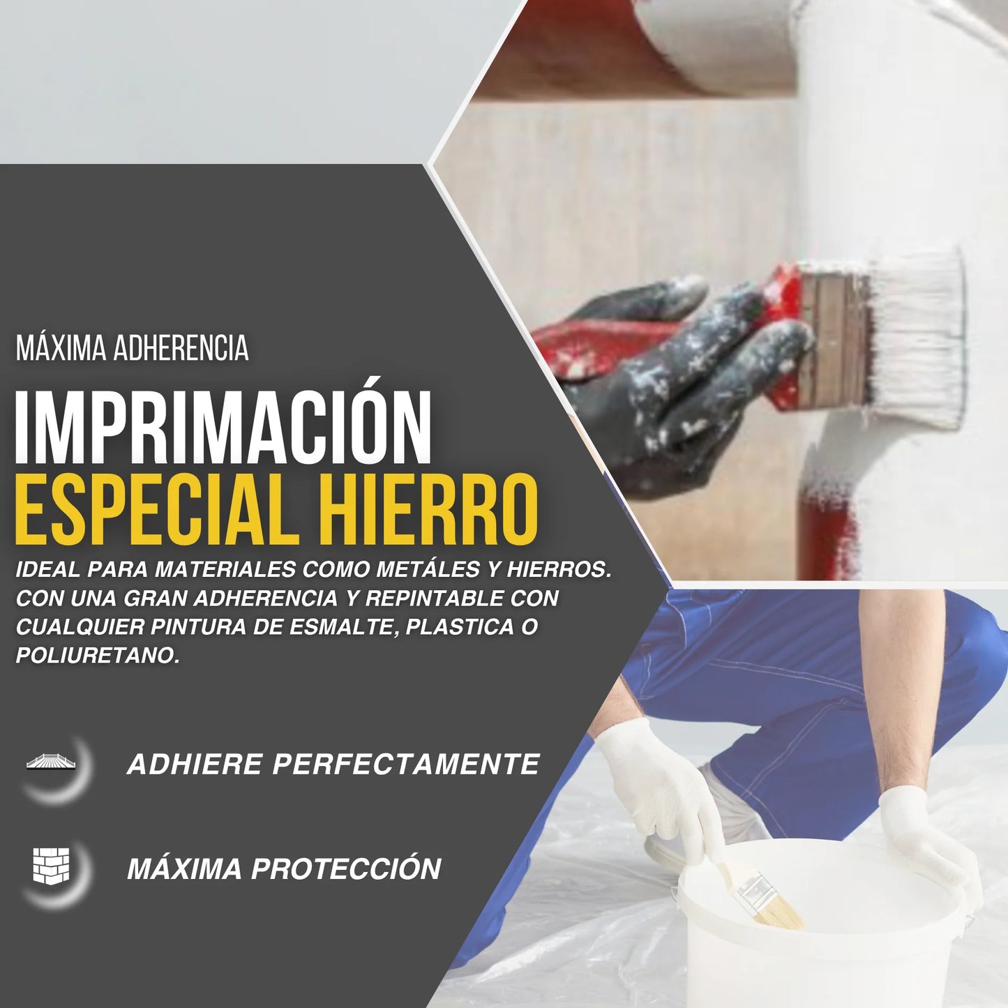 IMPRIMACIÓN PARA HIERRO Y METALES BLANCA | Snappyblue®