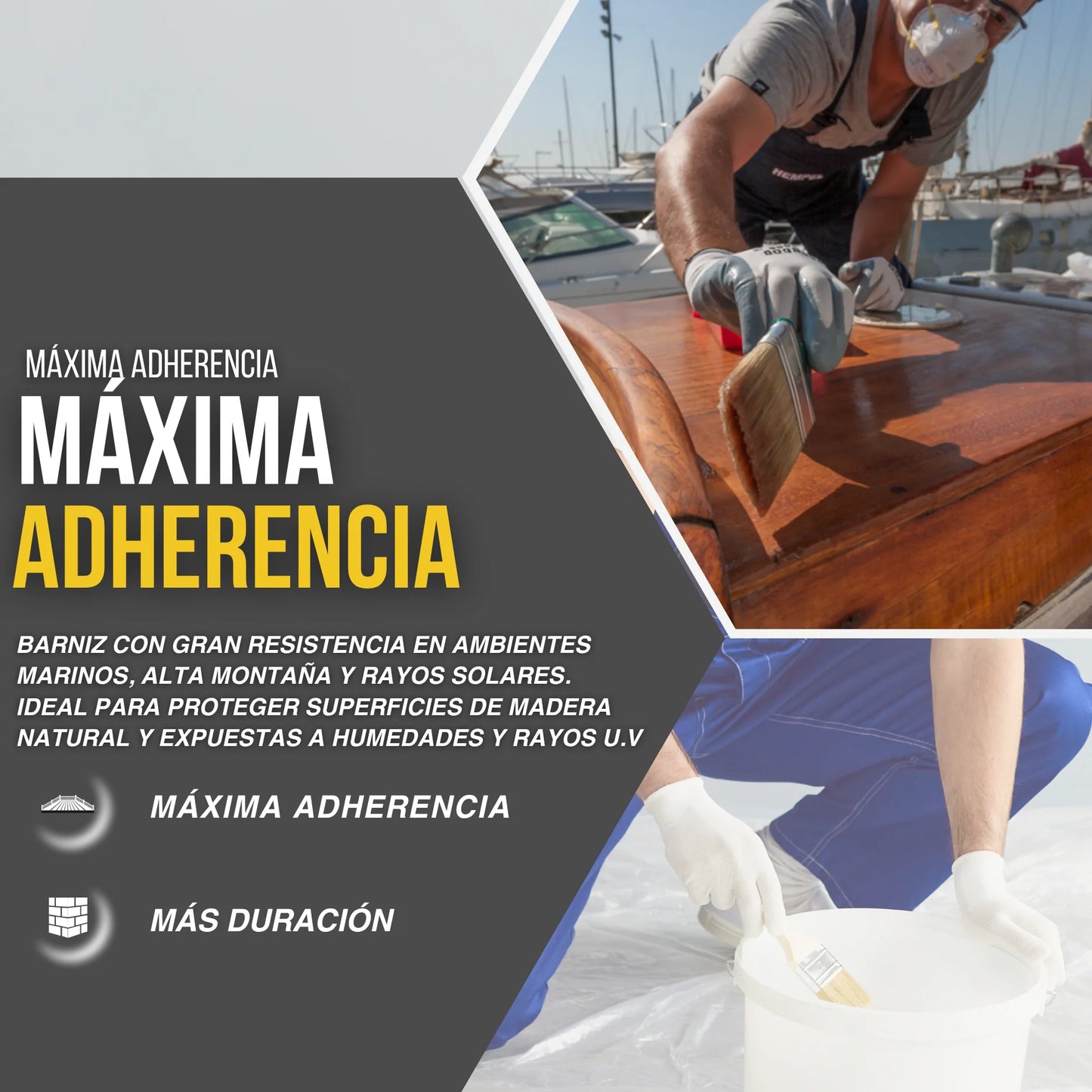 BARNIZ SINTÉTICO ESPECIAL MARINO | MATE | BRILLO | SATINADO