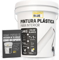 Pintura plástica blanca mate para interior | Snappyblue®
