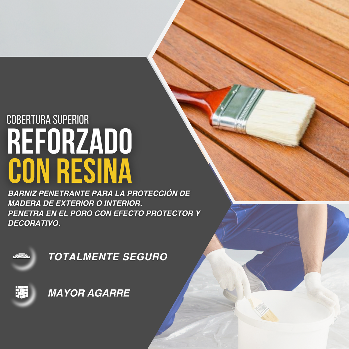 Barniz Tinte al Agua Hidrowood Colores para Restauración de Madera