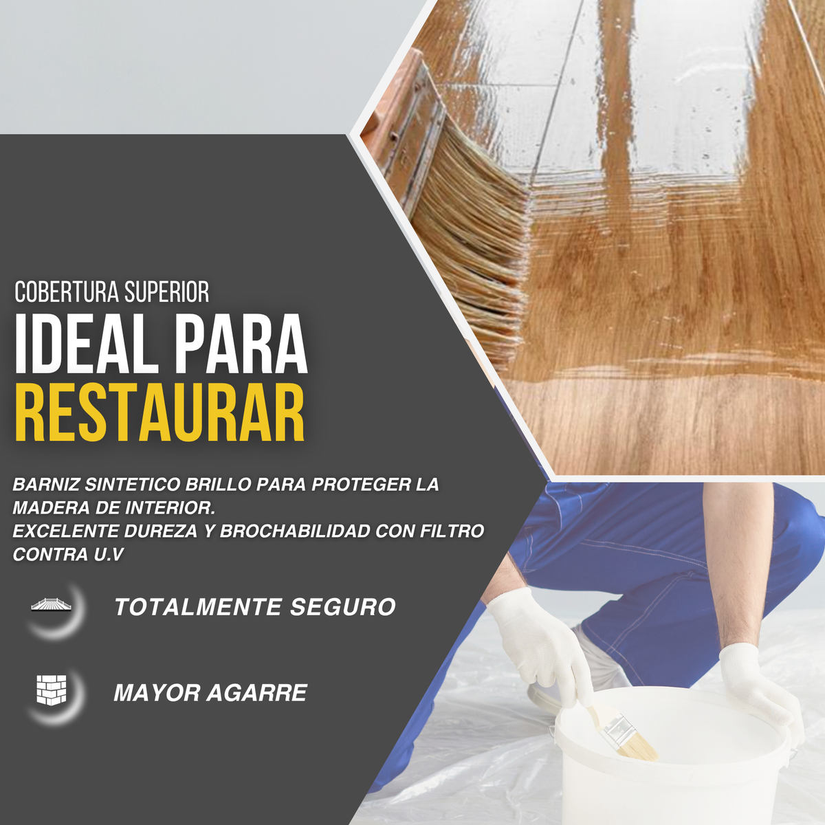 Barniz Sintético Interior Brillo Profundo para Muebles Clásicos
