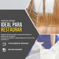 Barniz Sintético Interior Brillo Profundo para Muebles Clásicos