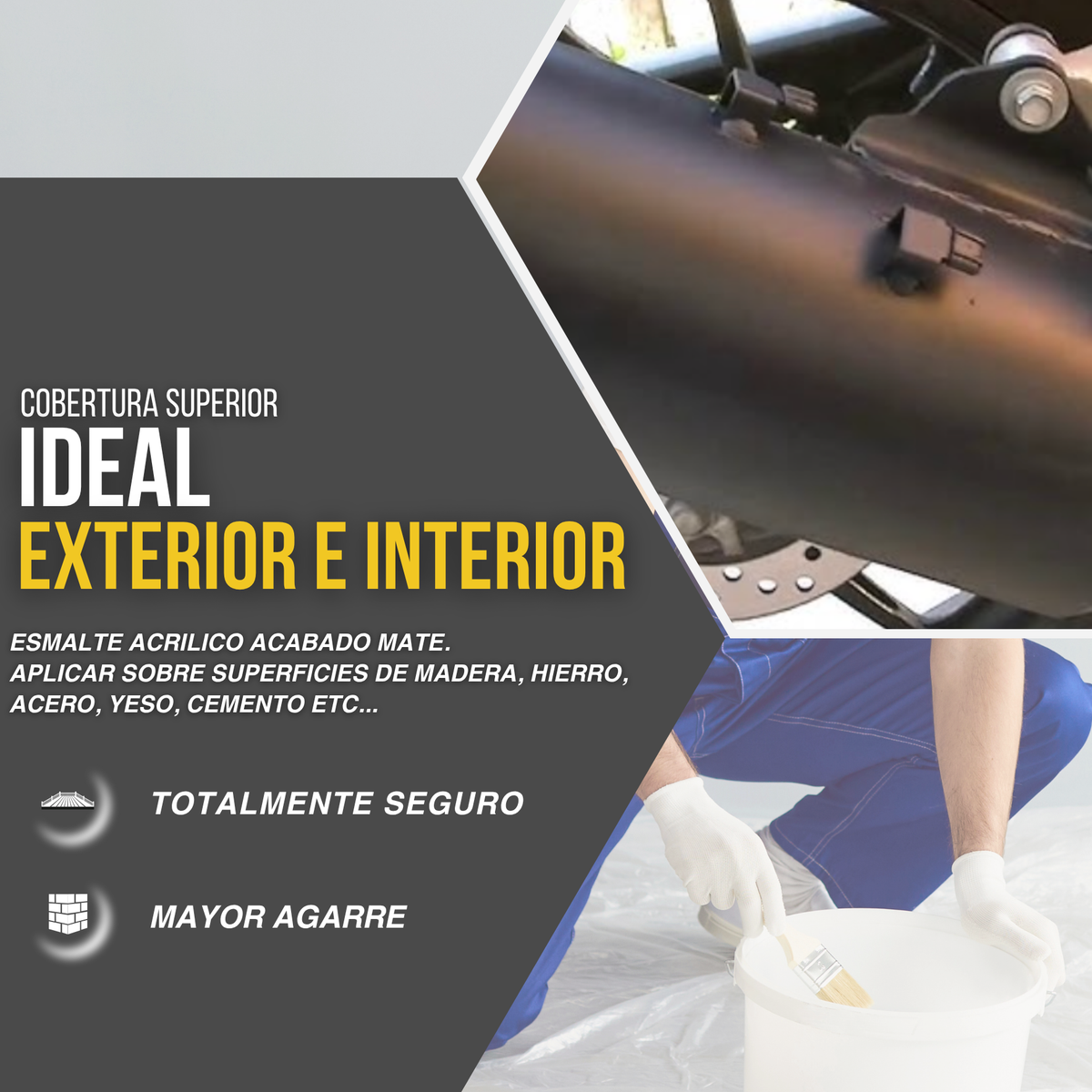 Hidroesmalte al Agua Base Mate Tintométrica para Muebles de Diseño