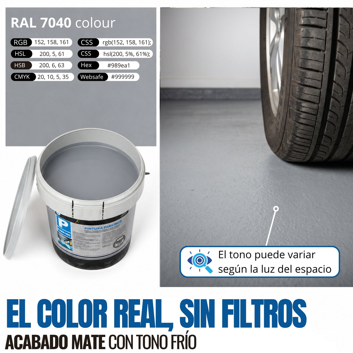 PINTURA PARKING GRIS | Snappyblue®