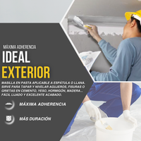 Masilla en Pasta Piter Plast Exterior Resistente a Humedad