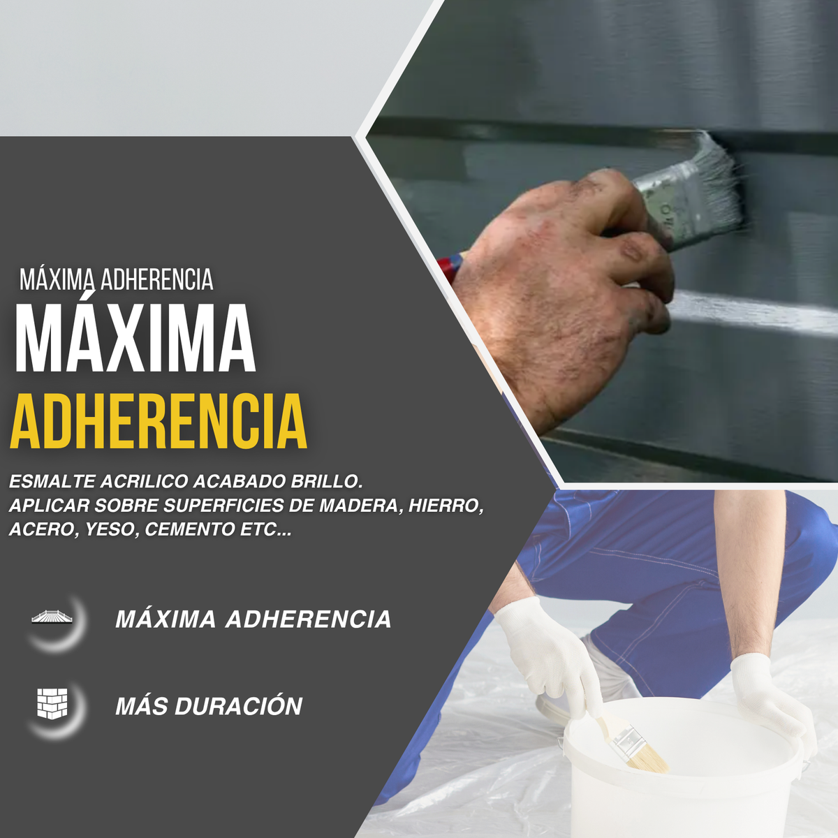Hidroesmalte al Agua Base Satinado Tintométrica para Carpinterías