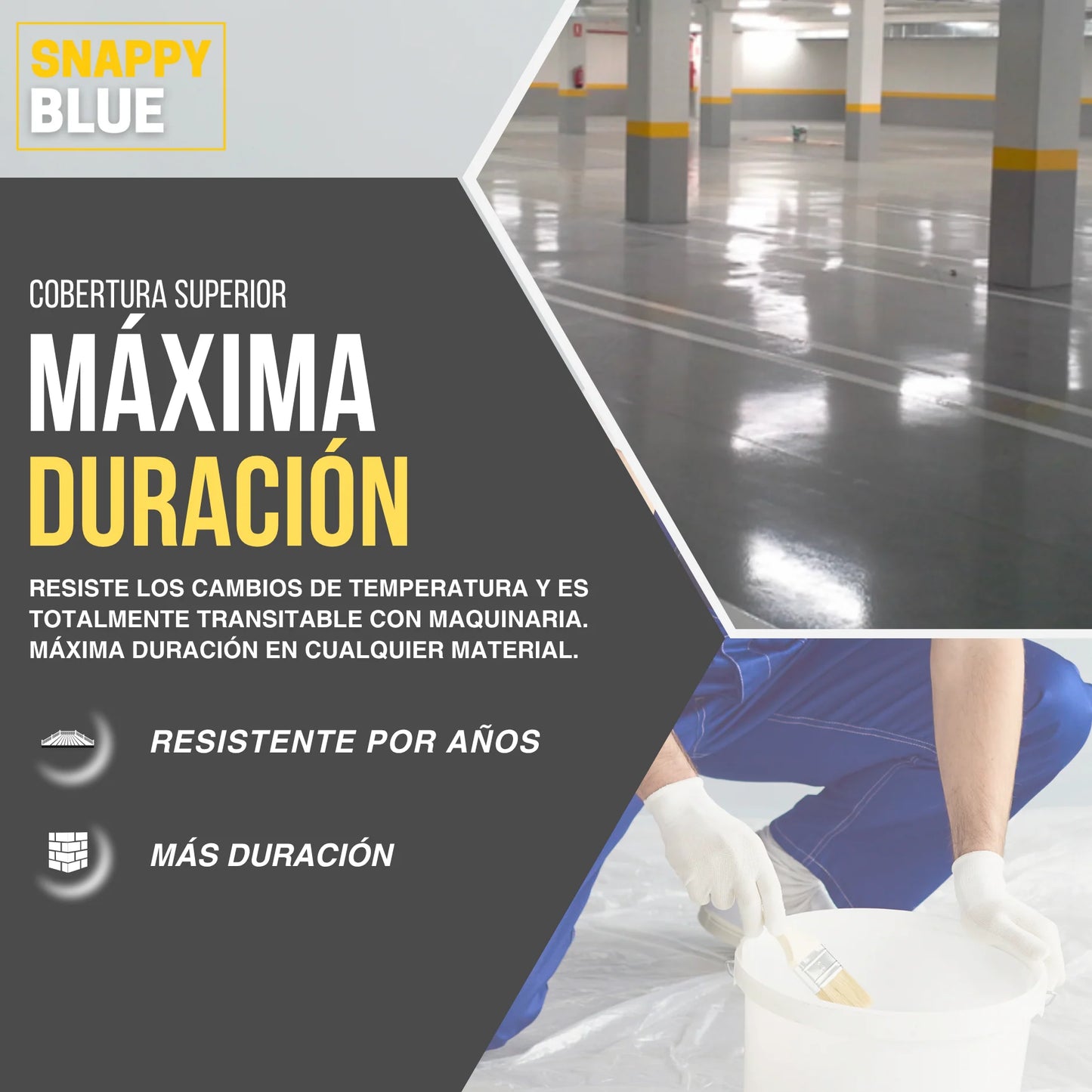 PINTURA PARKING GRIS | Snappyblue®