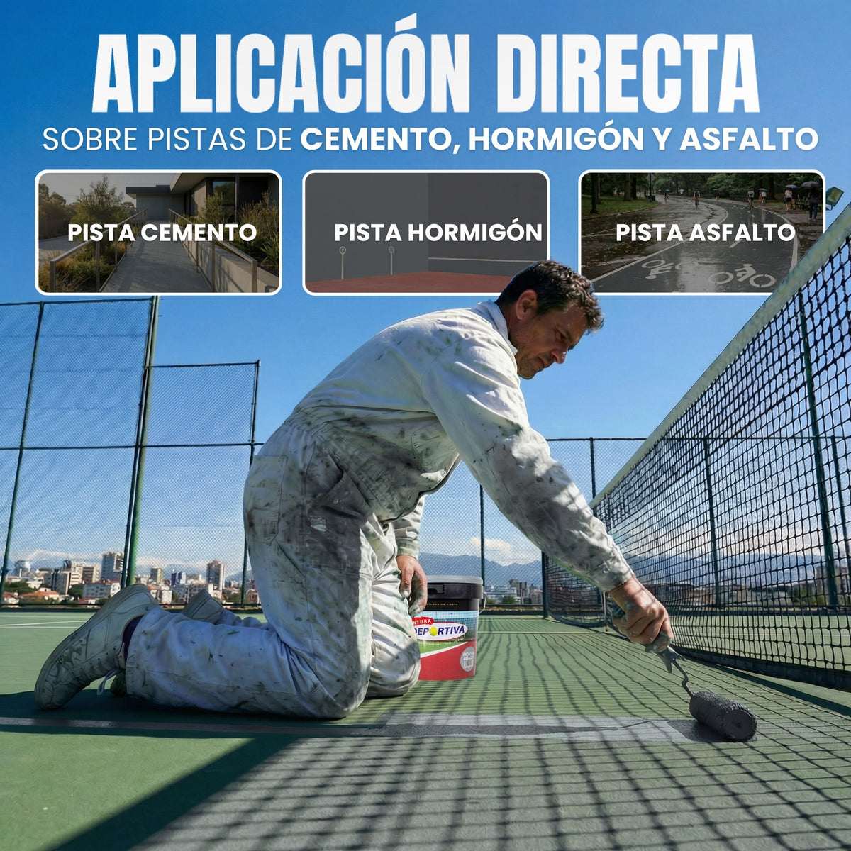Pintura Deportiva Gris Galaxy — Pistas Tenis, Pádel y Frontón