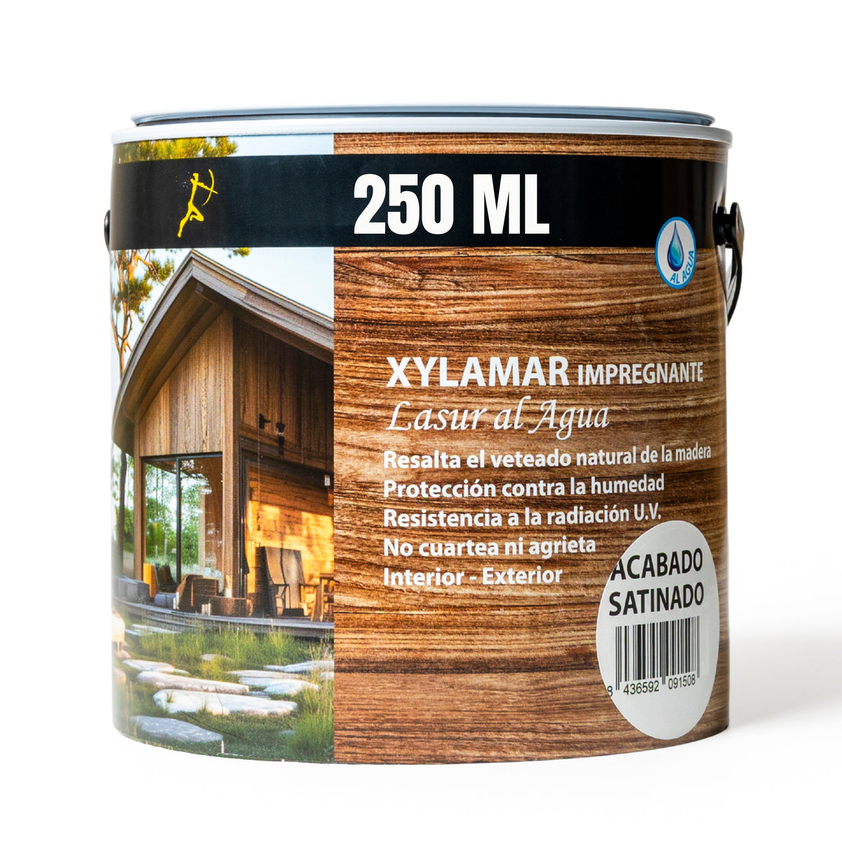 SATINADO - Lasur al Agua Xylamar de Acabado para Madera Exterior
