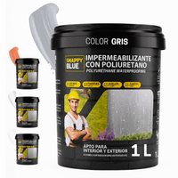 Impermeabilizante Poliuretano al Agua Gris para Interior, Fachadas y Cubiertas