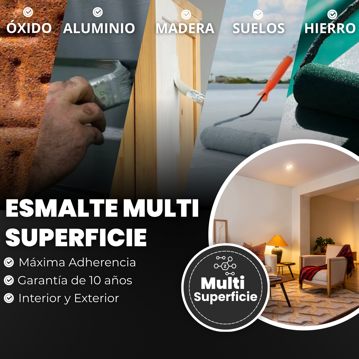 Pintura Esmalte al Agua Ecológica Multi superficie | Anti Oxidante