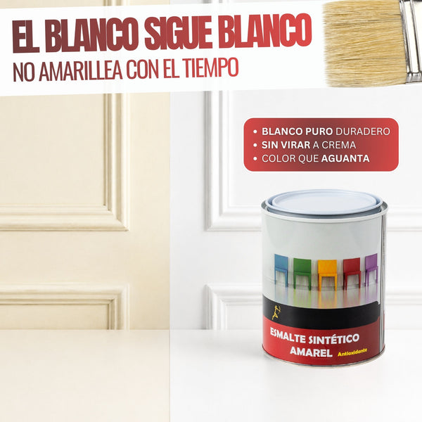 Blanco - Esmalte al Agua Ecológico Antioxidante Multisuperficie