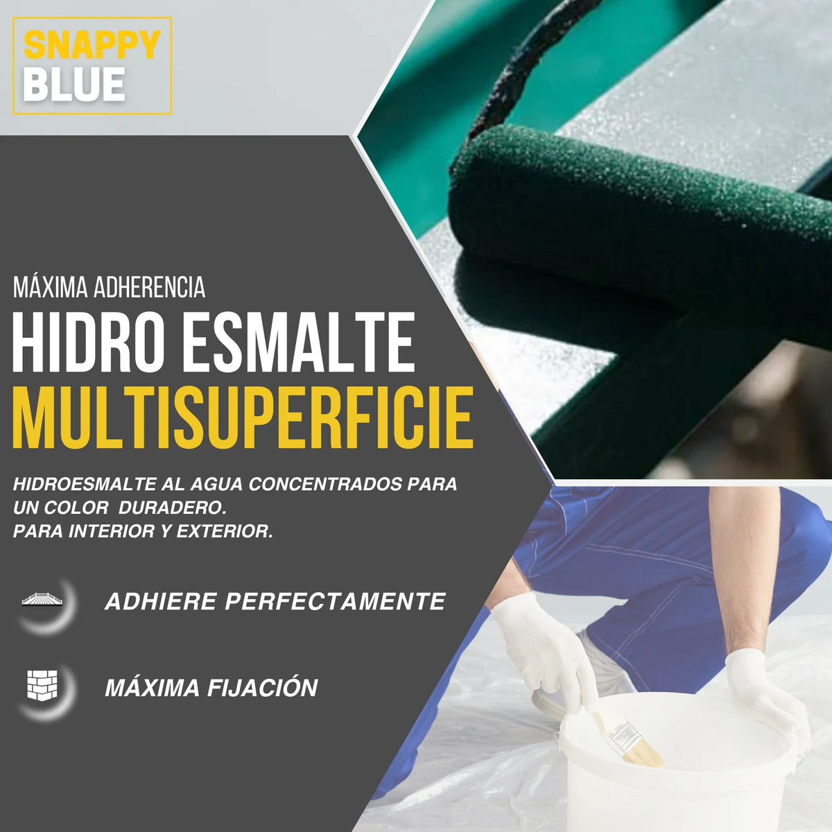 HIDROESMALTE AL AGUA SATINADO  | Snappyblue®