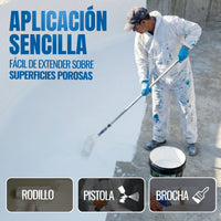 Blanco - Pintura para Piscinas y Bordes Antialgas al Agua