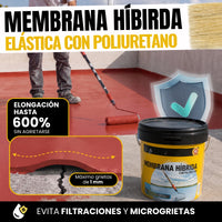 (Rojo) Impermeabilizante Membrana Híbrida Poliuretano
