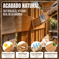 SATINADO - Lasur al Agua Xylamar de Acabado para Madera Exterior
