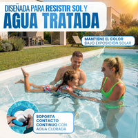 Blanco - Pintura para Piscinas y Bordes Antialgas al Agua