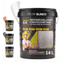 Impermeabilizante Poliuretano al Agua Blanco para Interior, Fachadas y Cubiertas