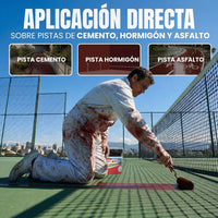 Pintura Deportiva Rojo Tenis — Pistas Tenis, Pádel y Frontón