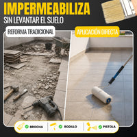 Transparente - Impermeabilizante Poliuretano al Agua para Interior, Fachadas y Cubiertas