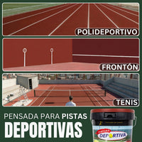 Pintura Deportiva Rojo Tenis — Pistas Tenis, Pádel y Frontón