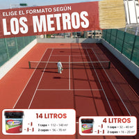 Pintura Deportiva Rojo Tenis — Pistas Tenis, Pádel y Frontón