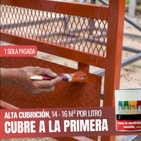 Rojo Vivo - Esmalte al Agua Ecológico Antioxidante Multisuperficie