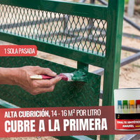 Verde Carruajes - Esmalte al Agua Ecológico Antioxidante Multisuperficie