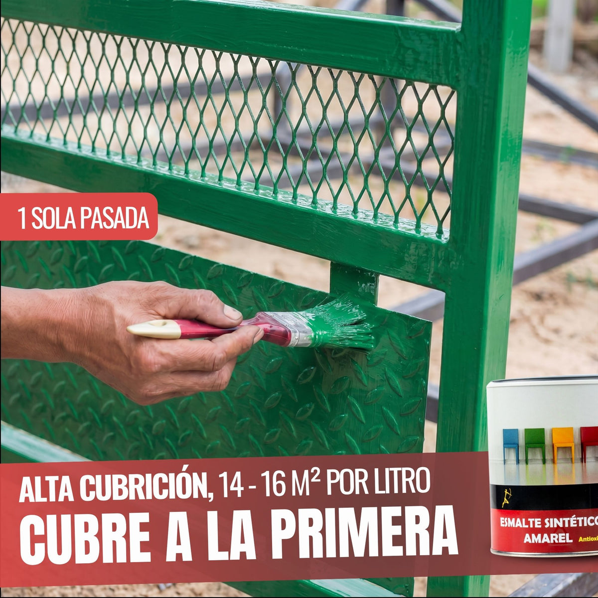 Verde Primavera - Esmalte al Agua Ecológico Antioxidante Multisuperficie
