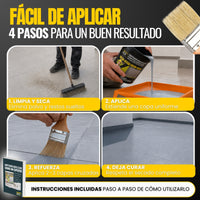 Impermeabilizante Poliuretano al Agua Gris para Interior, Fachadas y Cubiertas