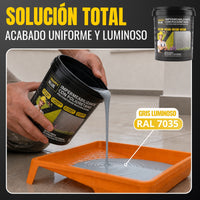 Impermeabilizante Poliuretano al Agua Gris para Interior, Fachadas y Cubiertas