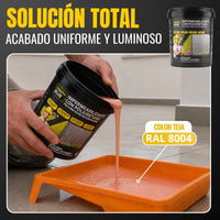 Impermeabilizante Poliuretano al Agua Teja para Interior, Fachadas y Cubiertas