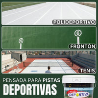 Pintura Deportiva Blanco — Pistas Tenis, Pádel y Frontón