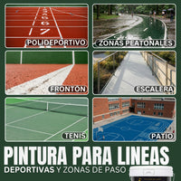 Pintura Deportiva Blanco — Pistas Tenis, Pádel y Frontón