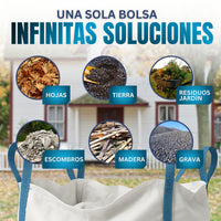 Big Bag para Escombros y Residuos | Saco de Rafia de Gran Volumen