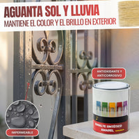 Gris Medio - Esmalte al Agua Ecológico Antioxidante Multisuperficie