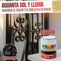 Negro - Esmalte al Agua Ecológico Antioxidante Multisuperficie