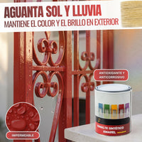 Rojo Vivo - Esmalte al Agua Ecológico Antioxidante Multisuperficie