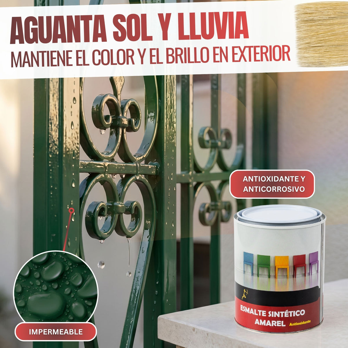 Verde Hierba - Esmalte al Agua Ecológico Antioxidante Multisuperficie