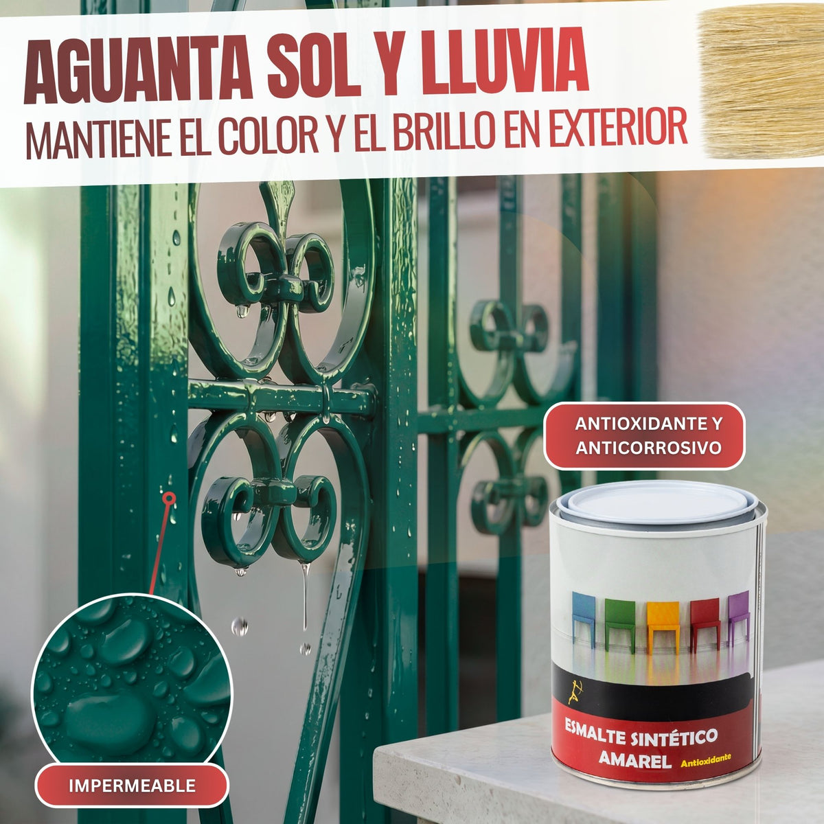 Verde Mayo - Esmalte al Agua Ecológico Antioxidante Multisuperficie