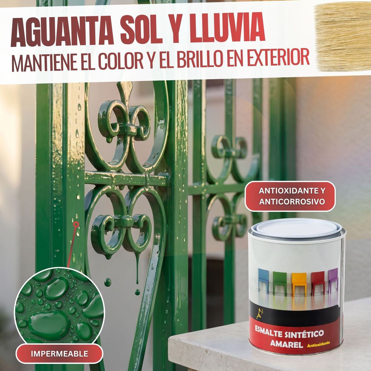 Verde Primavera - Esmalte al Agua Ecológico Antioxidante Multisuperficie