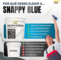 Pintura plástica blanca mate para interior | Snappyblue®
