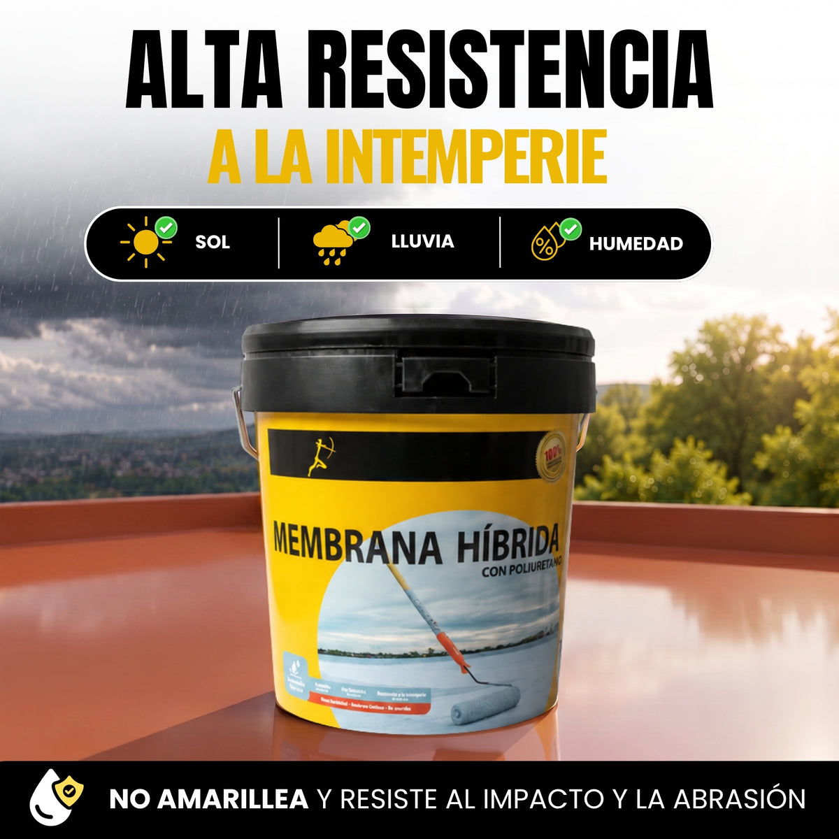 (Teja) Impermeabilizante Membrana Híbrida Poliuretano