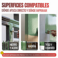 Verde Claro - Esmalte al Agua Ecológico Antioxidante Multisuperficie