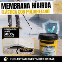 (Transparente) Impermeabilizante Membrana Híbrida Poliuretano