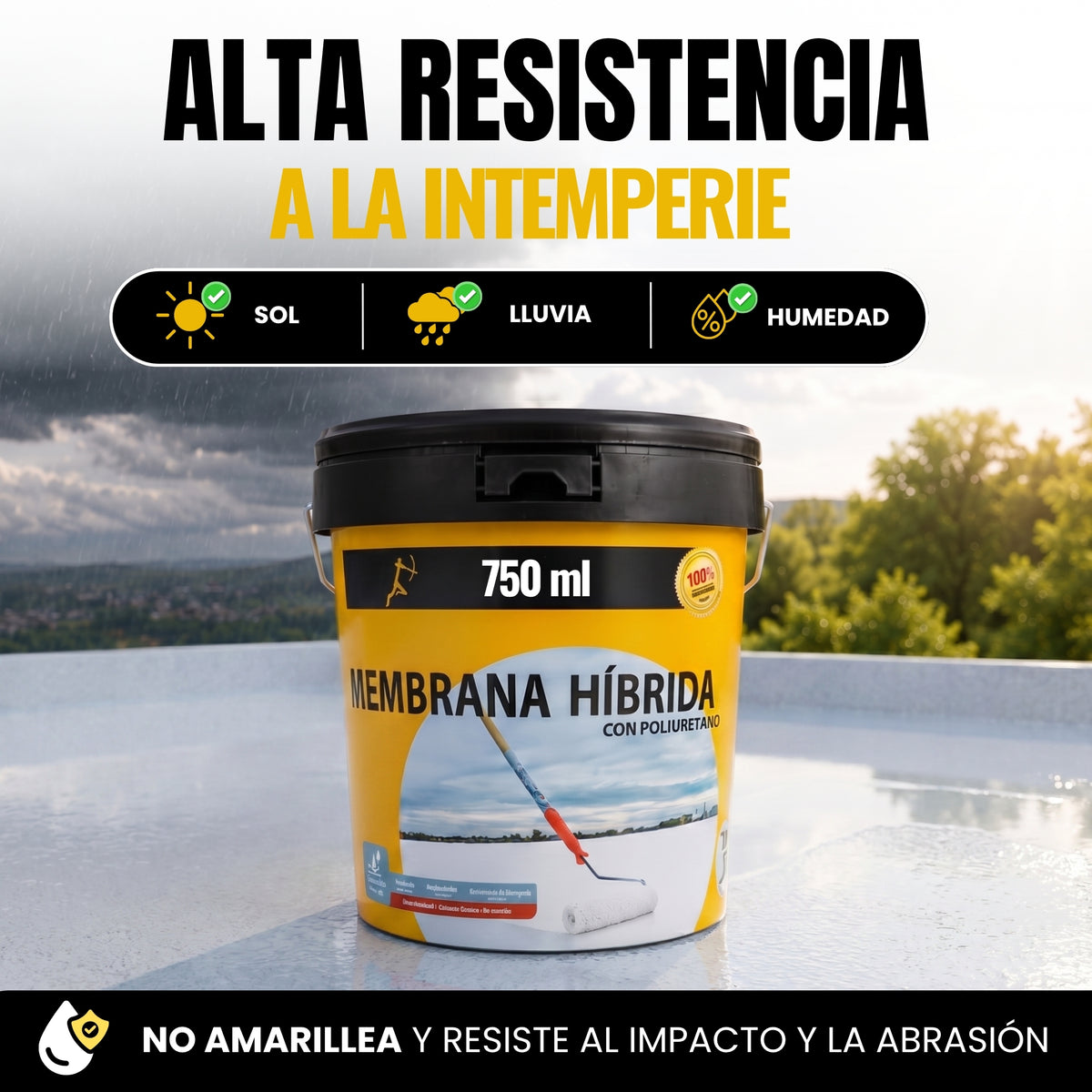 (Transparente) Impermeabilizante Membrana Híbrida Poliuretano